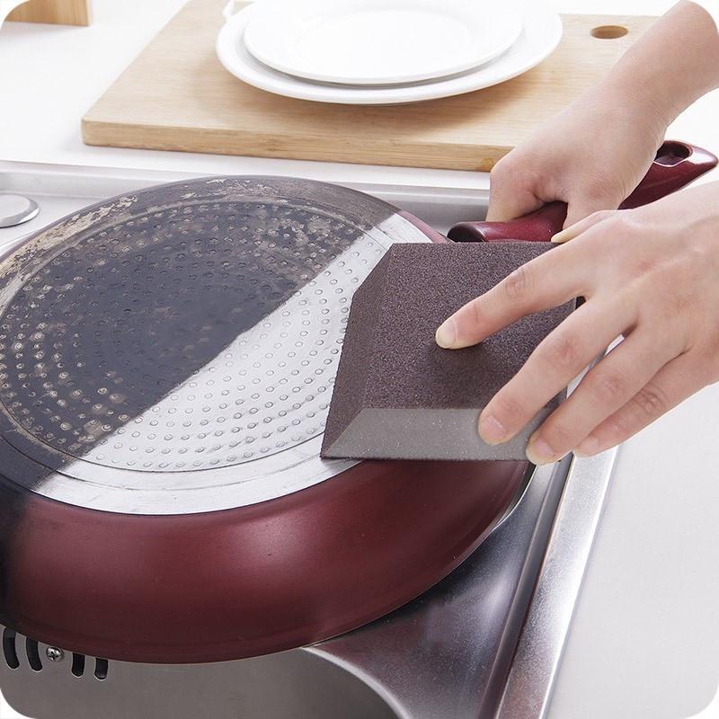 Прочная нано-губка, 1 шт., наждачное средство для протирания горшка, за исключением очаговых пятен ржавчины