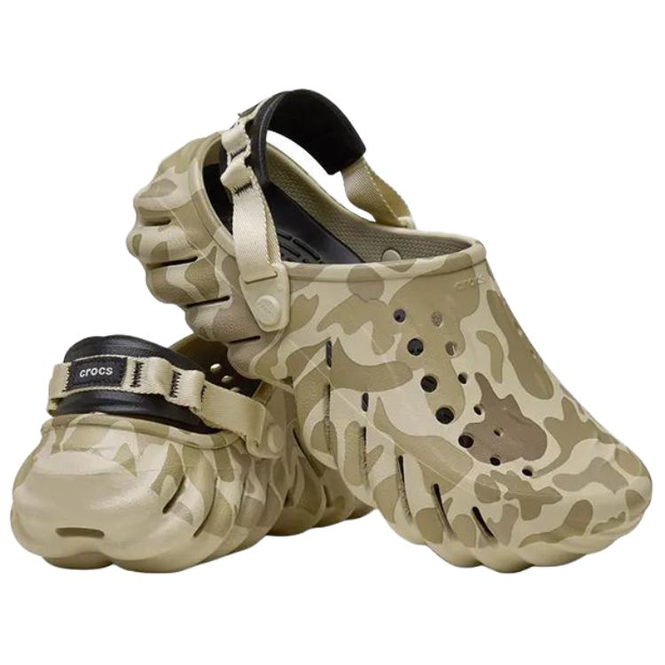 Crocs Кроксы Echo Duck Camo Унисекс Кроссовки Мультицветный Bone-Duck-Camo 211981-2YJ