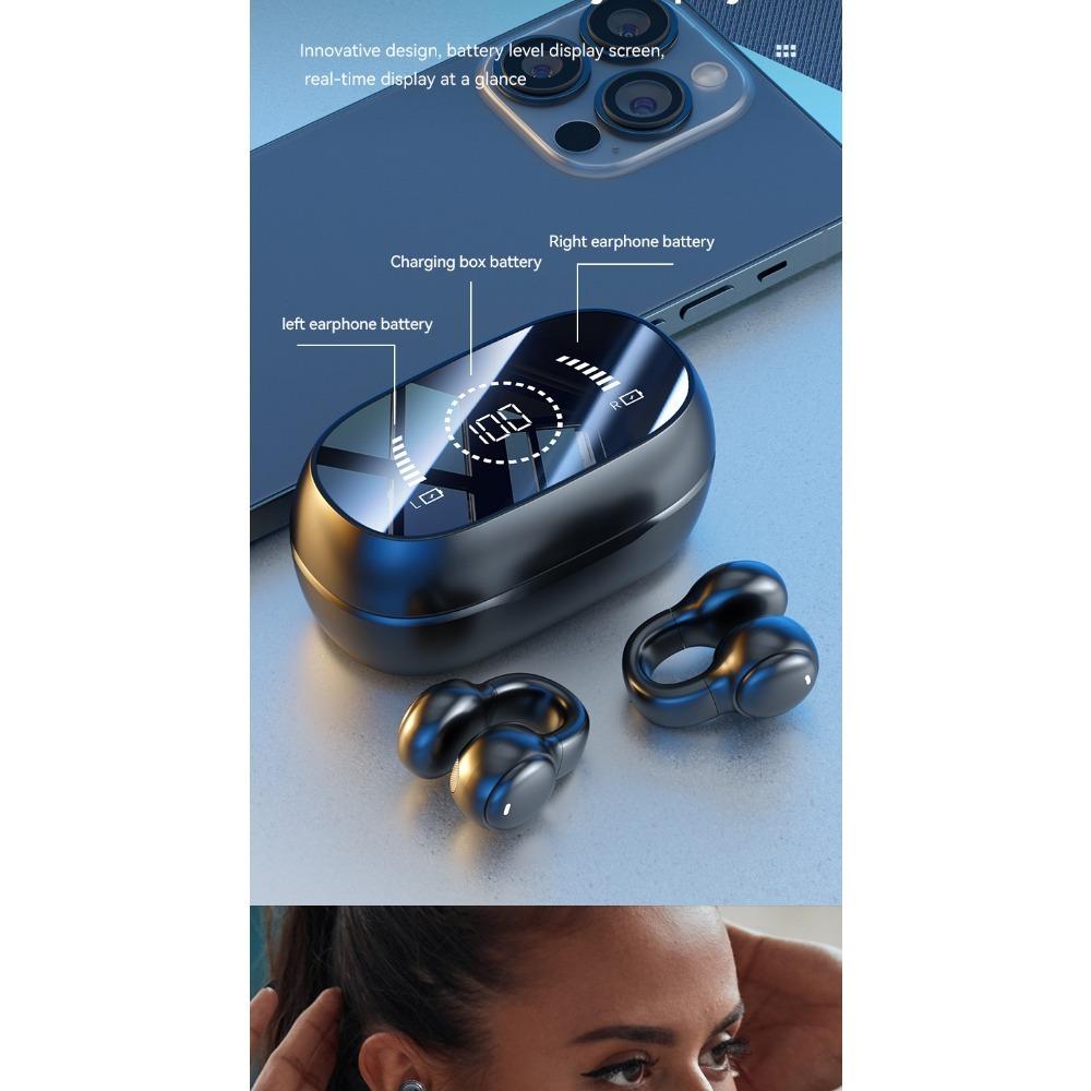 1 комплект M47 наушники-клипсы с костной проводимостью Bluetooth, спортивные наушники с цифровым дисплеем и большим радиусом действия