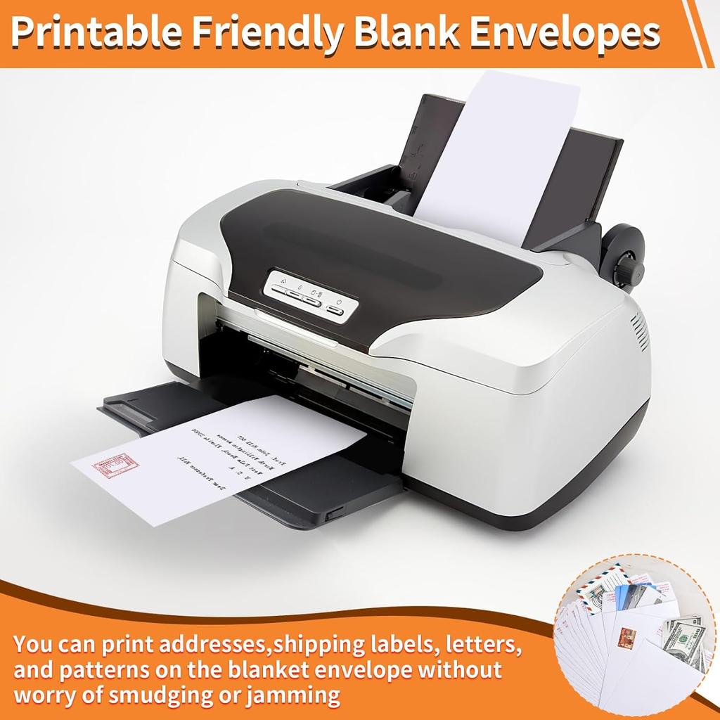 40 Pack Catalog Envelopes Self Seal, 6 x 9 Inches Catalog Mailing Envelopes,White Manila Envelopes for Mailing, Organize, Storage, Home, Office