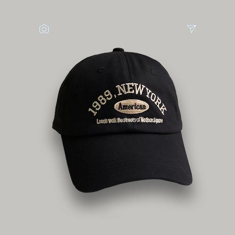 Корейская ретро бейсболка женская осенне-зимняя универсальная Ins Street вышитые буквы кепки летние для пар мужчин официальный сайт