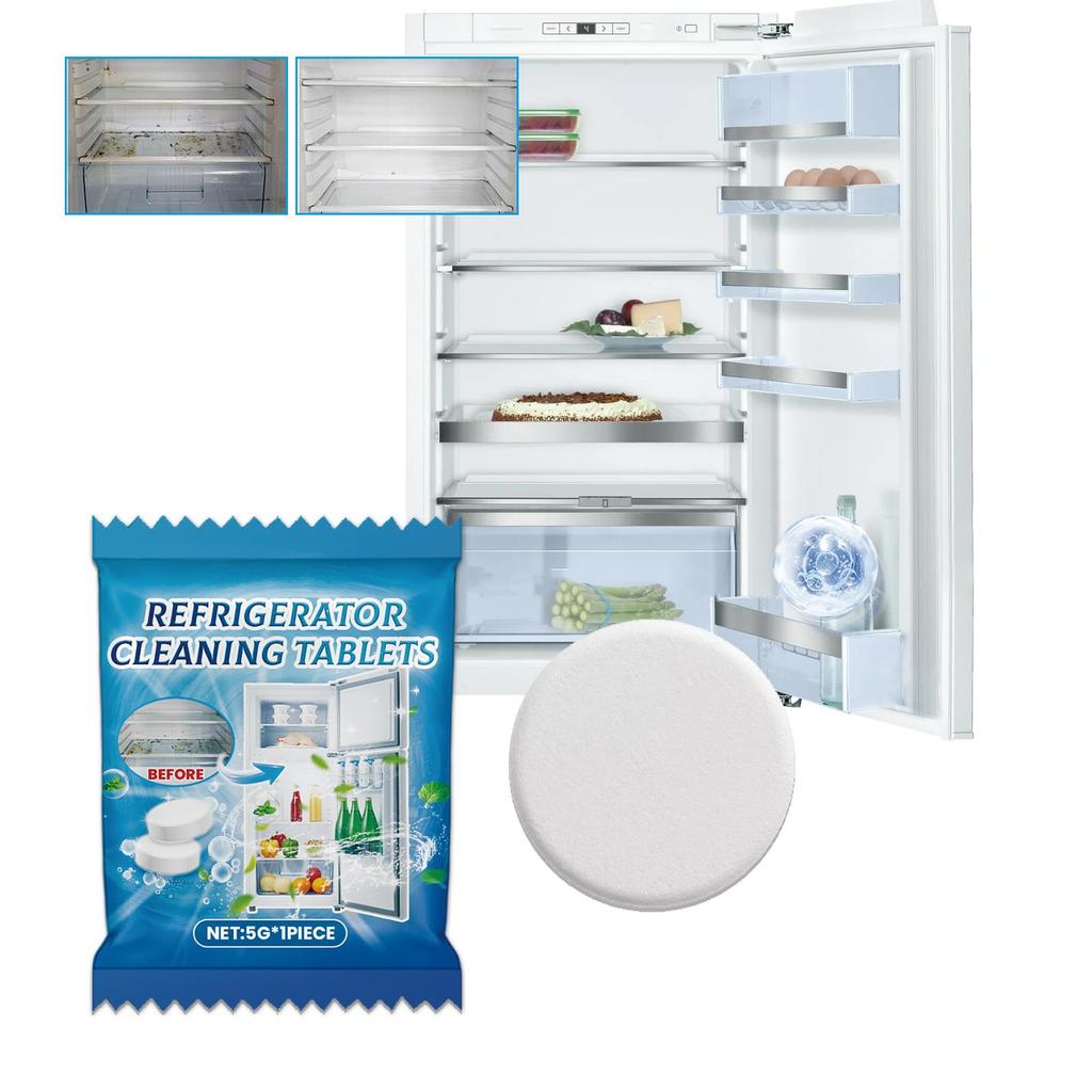 1 шт. Таблетки для чистки холодильника глубокая очистка бытовой морозильник щель удаление накипи дезодорация чистящие пенные таблетки