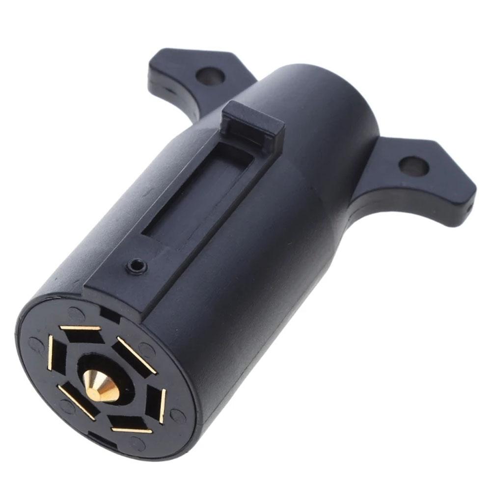 Американский стиль 7-контактный 7-контактный разъем-адаптер с круглым гнездом и лезвиями для буксировки прицепа 12 В 7-контактный адаптер для прицепа, дома на колесах, яхты