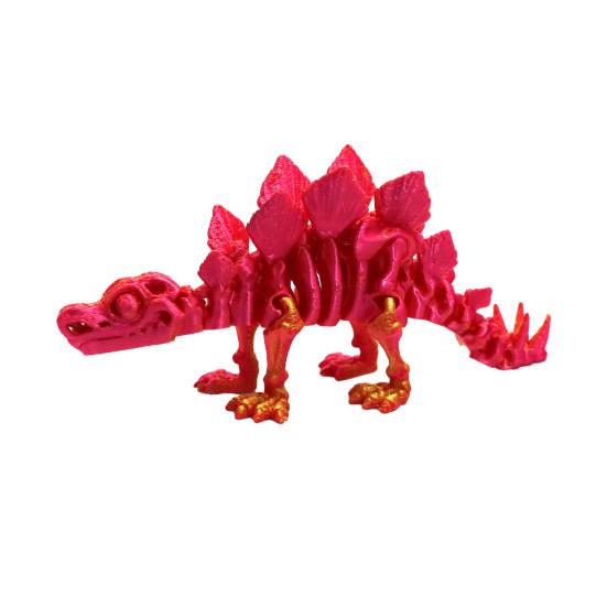 3D-печатная статуэтка динозавра, украшение стегозавра с гибкими суставами, фигурка динозавра, реквизит для фотографий, украшение рабочего стола