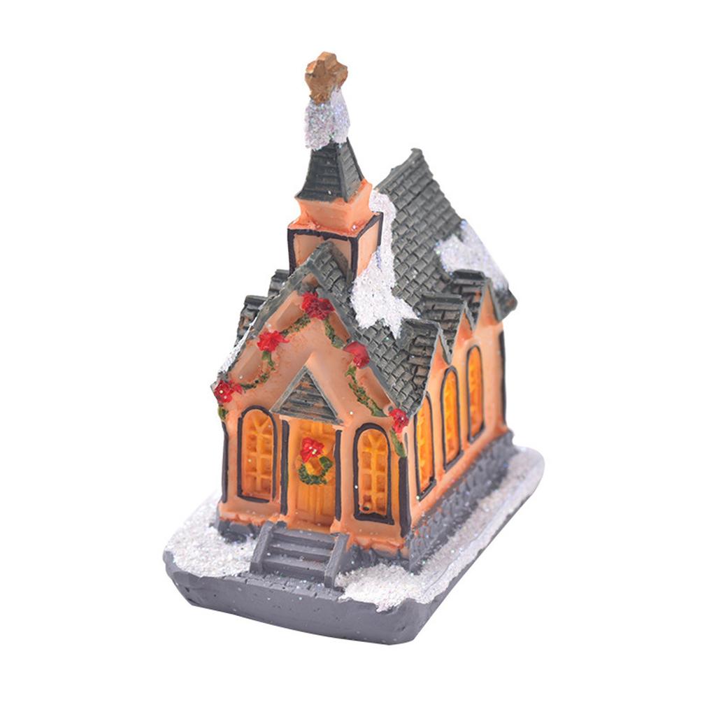 Рождественская деревня Light Up, светодиодная подсветка White, Рождественская деревня, Рождество, Украшение интерьера дома