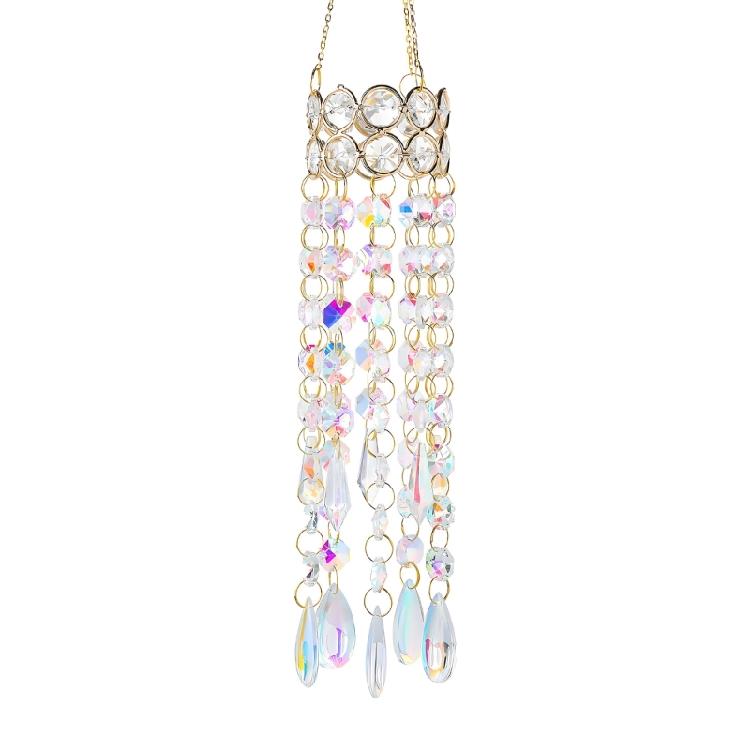 Crystal Sun Catchers Prisms Hanging Drop Home Garden Decoration Windchime Rainbows Crystal Sun Catchers