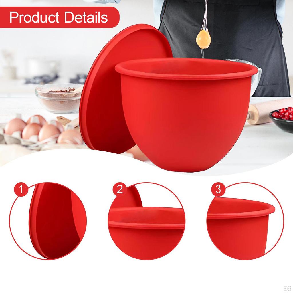 Silicone Liner for Mixer Attachments Accessories Easy Clean Non Sticks Mixing Bowl
