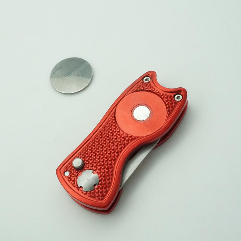 Инструмент для ремонта ямок для гольфа из нержавеющей стали Switchblade Складные тренировочные вилы для гольфа Вилка для паттинга