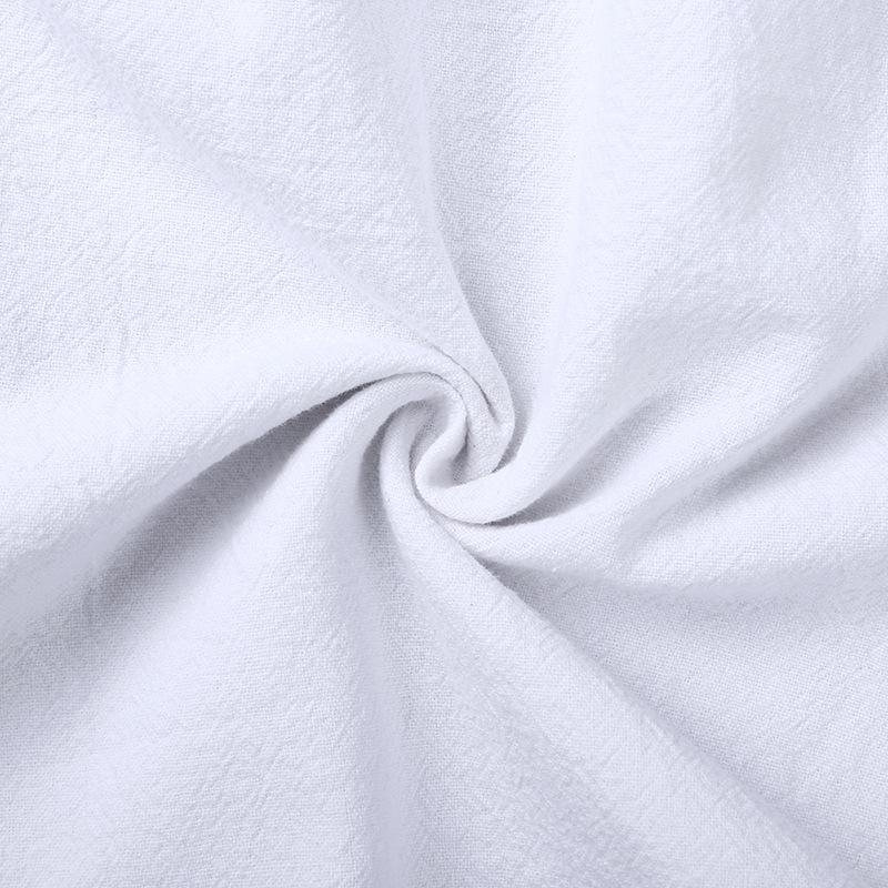 Хлопковое льняное платье для девочек с рукавами-крылышками