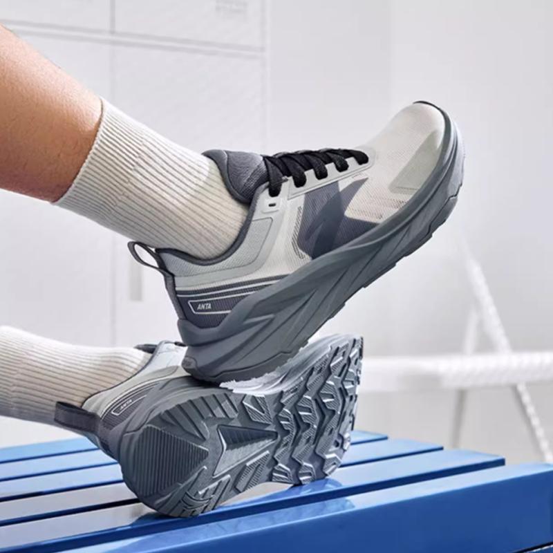 Anta Wanshan Удобные Универсальные Модные Нескользящие Износостойкие Дышащие Кроссовки с Низким Верхом для Тренировок Мужские кроссовки Серый 912528892-3