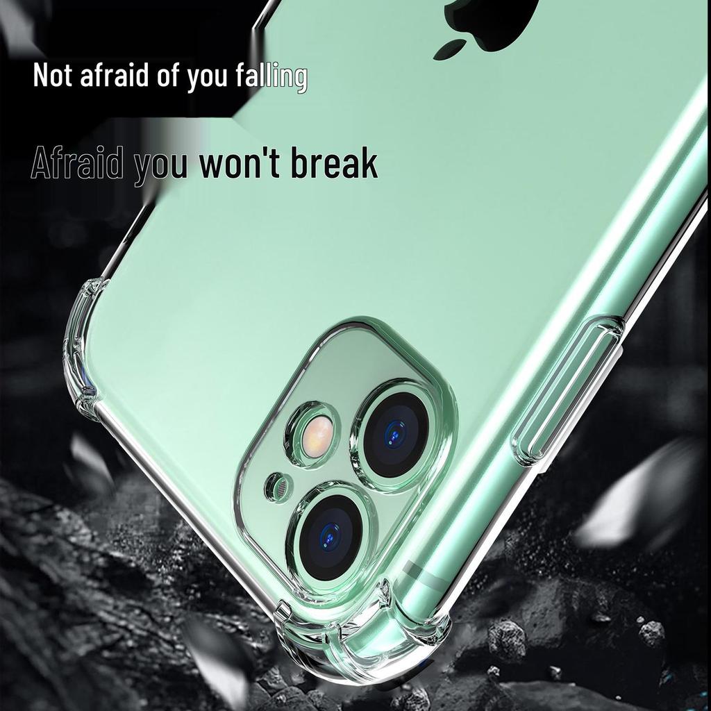 iPhone 17 Pro Transparent TPU Airbag Drop-Proof Soft Case with Precision Hole and Lens Protection