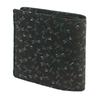 Inden Bifold Bill Compartment Box Type Coin Black Background X Black Dragonfly Pattern Wallet, S, Purse, Deerskin, Lacquer, 2008-01-008