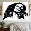 Bob Marley Reggae One Love Reggae Decorative Wall-Hanging Tapestry, Home Ornament for Living Room,Dorm and Fan Parties,Multi-style,celebrities,cartoon