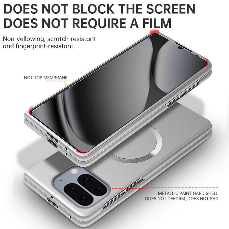 Slim Bezels Magsafe Magnetic Case for Google Pixel 10 Pro Fold pixel9 pro fold Pixel Fold Slim Hard Camera Protect Cover