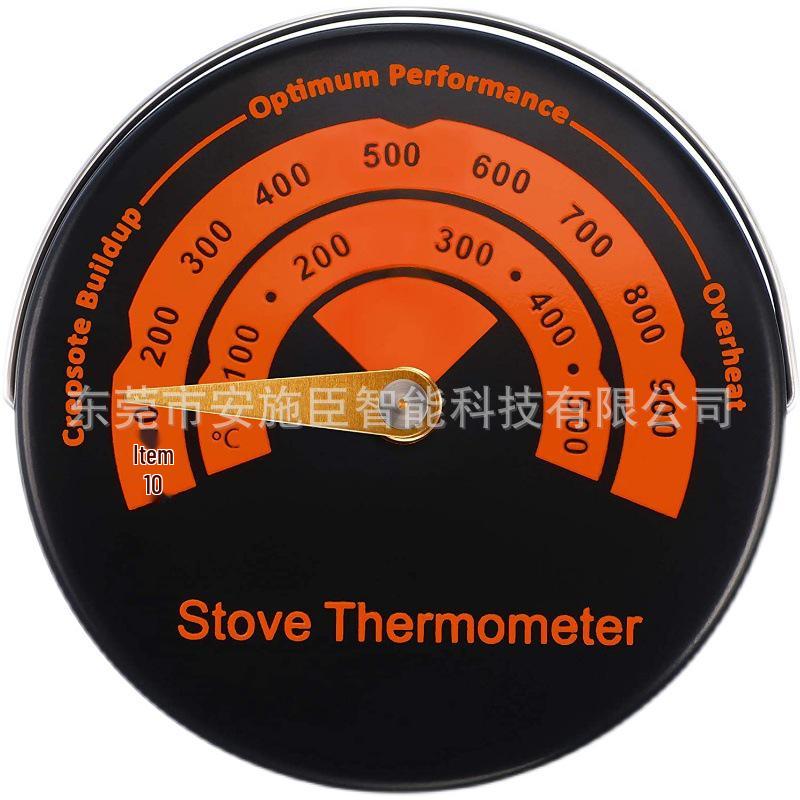 Black Heat-Powered Fireplace Fan for American Style Indoor & Outdoor Use