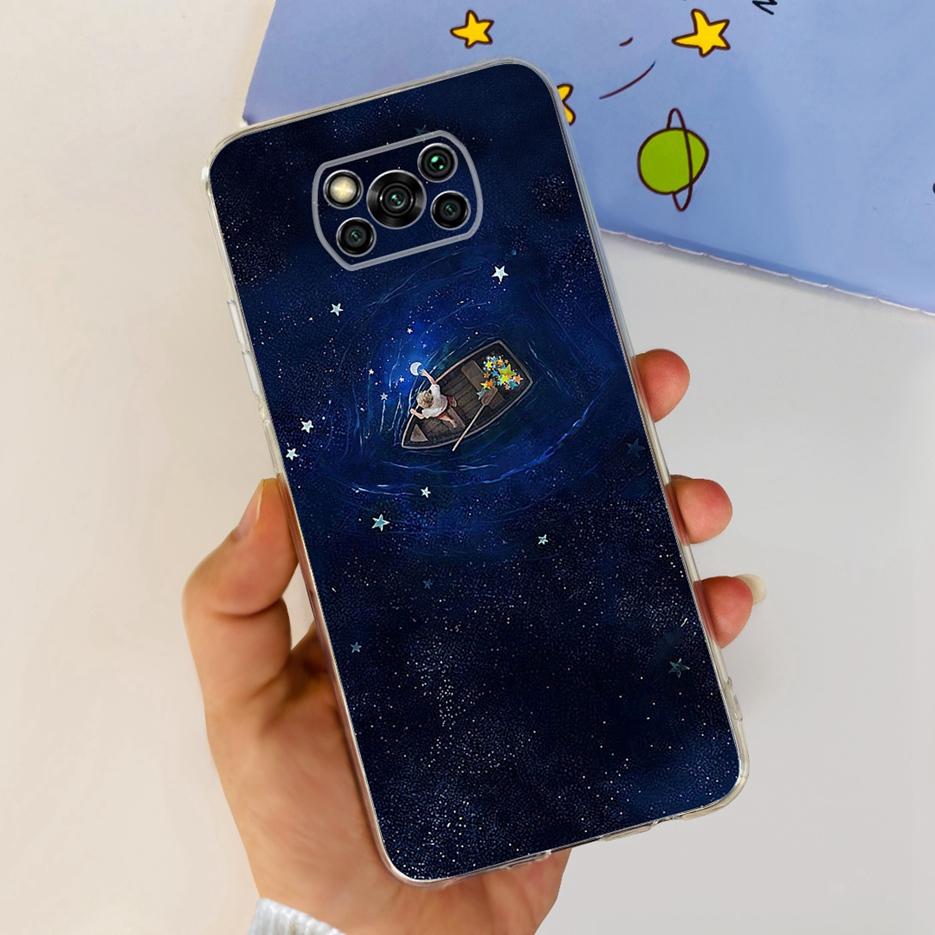 Чехол для Xiaomi Poco X3 Pro Новый Модный Расписной Чехол Прозрачный Силиконовый Мягкий ТПУ Чехол для Телефона Для Xiaomi Poco X3 NFC PocoX3 Pro Корпус