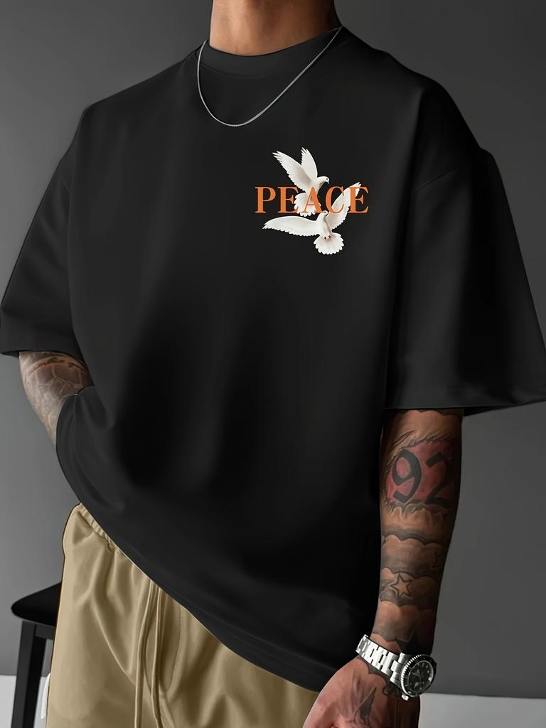 Мужская повседневная модная футболка с принтом, с коротким рукавом, с круглым вырезом, высокого качества, для повседневной носки, для активного отдыха, унисекс, уличная одежда