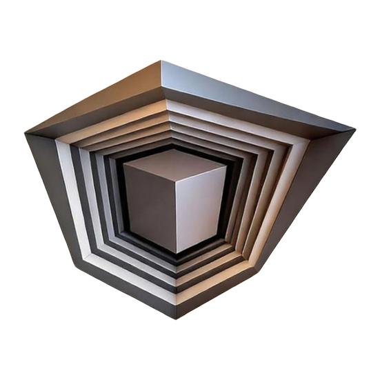 3D Угловое Настенное Искусство Оптическая Иллюзия Угловая Наклейка на Стену Большая Абстрактная Съемная Наклейка на Стену для Декора Гостиной Офиса