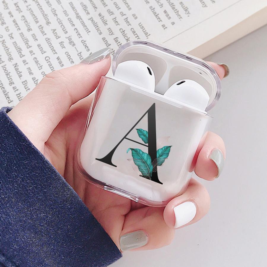 Чехол для AirPods с буквами алфавита для Apple Airpods 3 Pro, беспроводной Bluetooth-гарнитура, защитный чехол, прозрачный чехол для зарядки