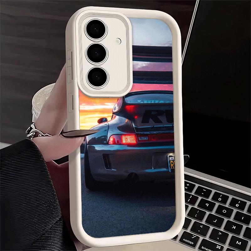 Phone Case for Samsung Galaxy A17 A16 A15 A14 A13 Sports Car RWB Cool A56 A36 A26 A55 A35 A25 A54 A34 A24 A53 A33 A23 A07 A06