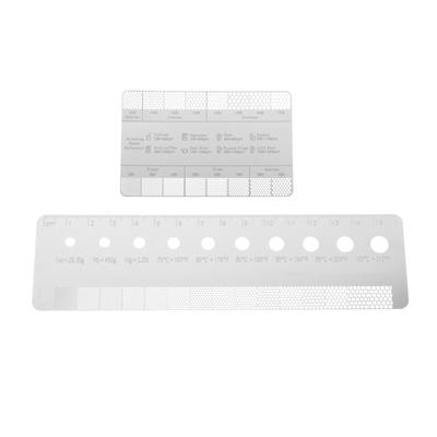 Линейка для измерения кофейной гущи, размер зеленых зерен для приготовления кофе