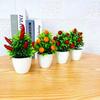 Ornament Fake Greenery Artificial Plants Bonsai Pomegranate Chili Fruit Tree Potted Orange Berries