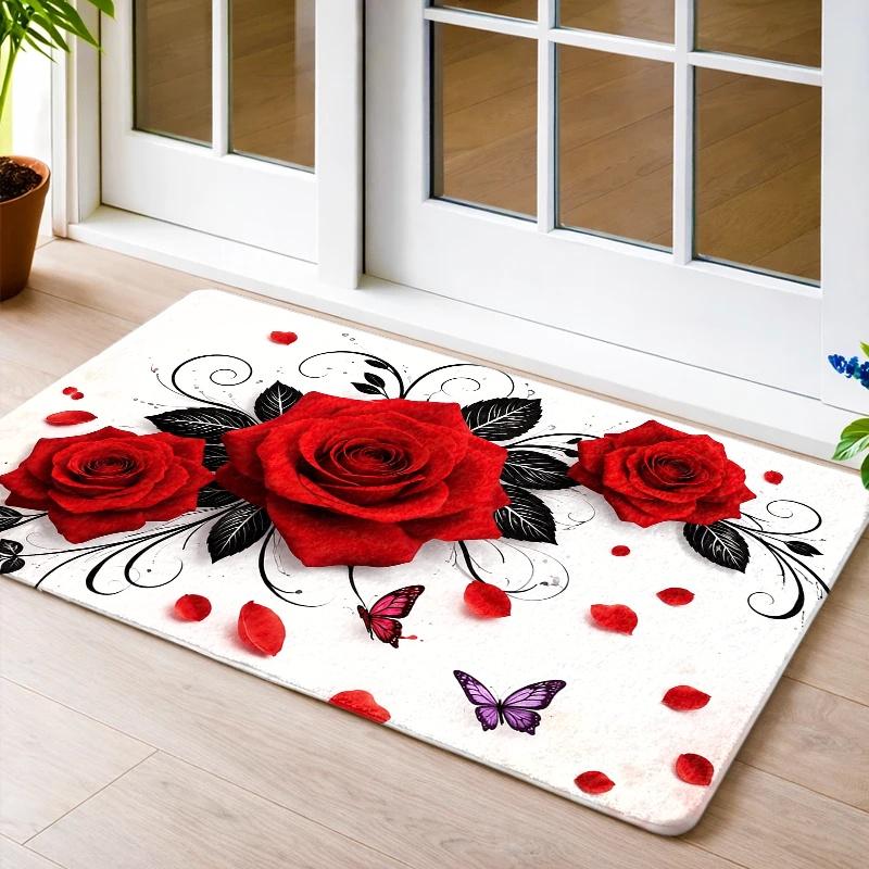1pc Modern Braided Rug Suitable for Indoor/Outdoor Use, Machine-Washable with Braided Mat, Rectangular Entryway Rug Suitable f