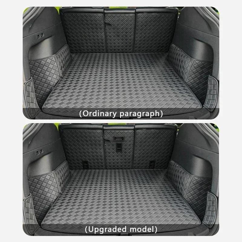 For New Tesla Model Y 3 Highland 2017 To 2025 2025 Chessboard Style Rear Trunk Mat Complete Coverage Cargo Liner All-weather