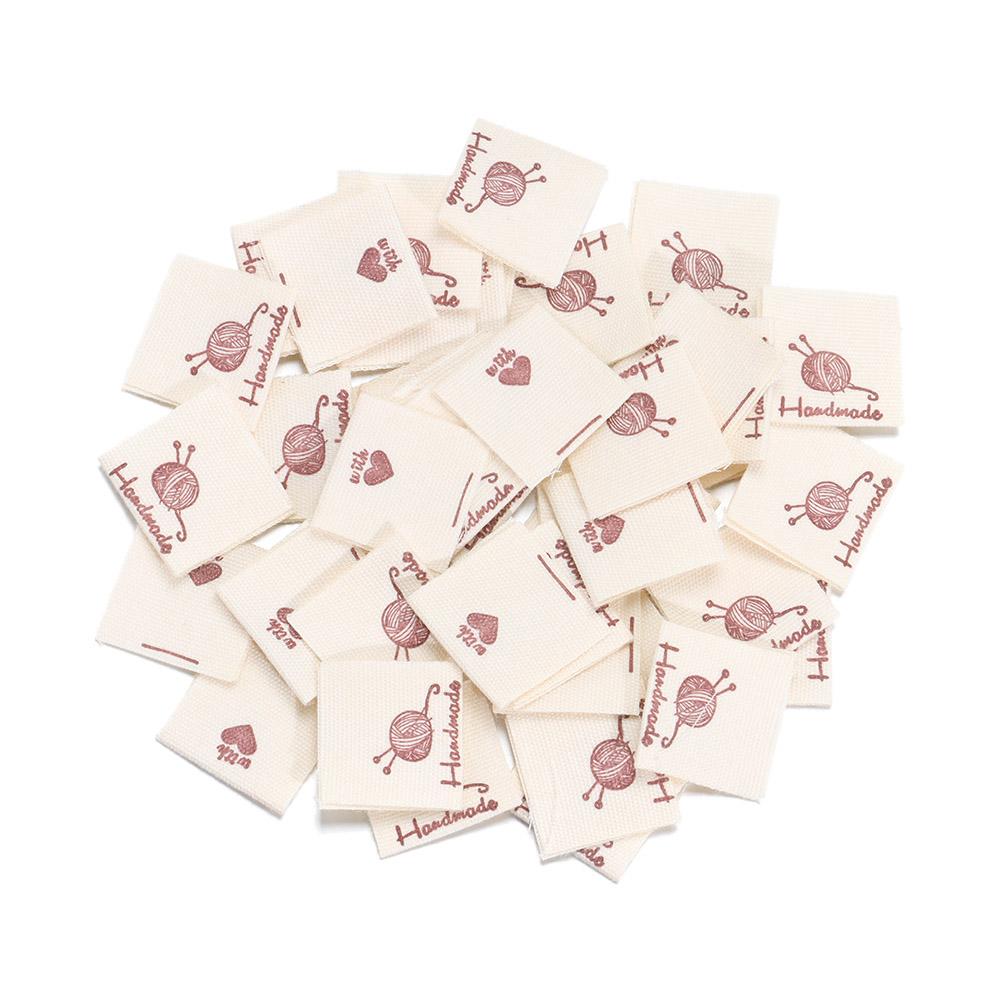 50 шт. DIY Плетеные принадлежности Моток вязальной шерсти Бирки для одежды Аксессуары для одежды Ручная работа С любовью Бирки для одежды