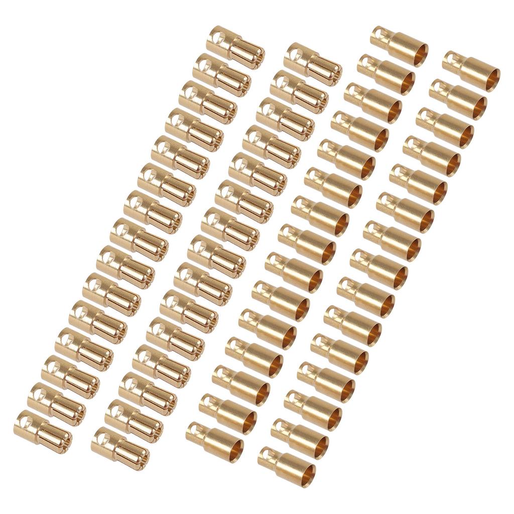 30 пар разъемов типа «банан» вилки розетки штекер гнездо позолоченные для промышленных DIY RC аккумуляторов
