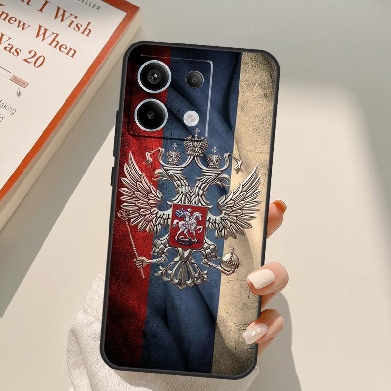 Russia Russian Flags Emblem Funda For Xiaomi Redmi Note 13 14 9 10 12 11 Pro 11S 12S Case For Redmi 15 C 12C 13C 14C 10C