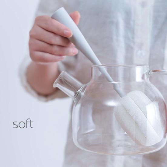 2 шт. кухонная бутылка для вина, кофе, чай, стеклянная чашка, губка, щетка, инструмент для чистки, товары для распродажи