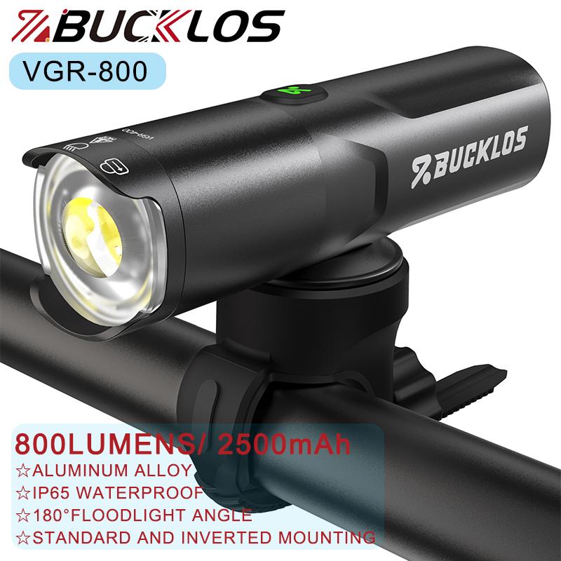 BUCKLOS Bike Lights 1500 Lumen Bicycle Front Light 4500 MAh Bicycle Headlight IP65 Waterproof Cycling Lamp 400/600/800/1200lumen 7