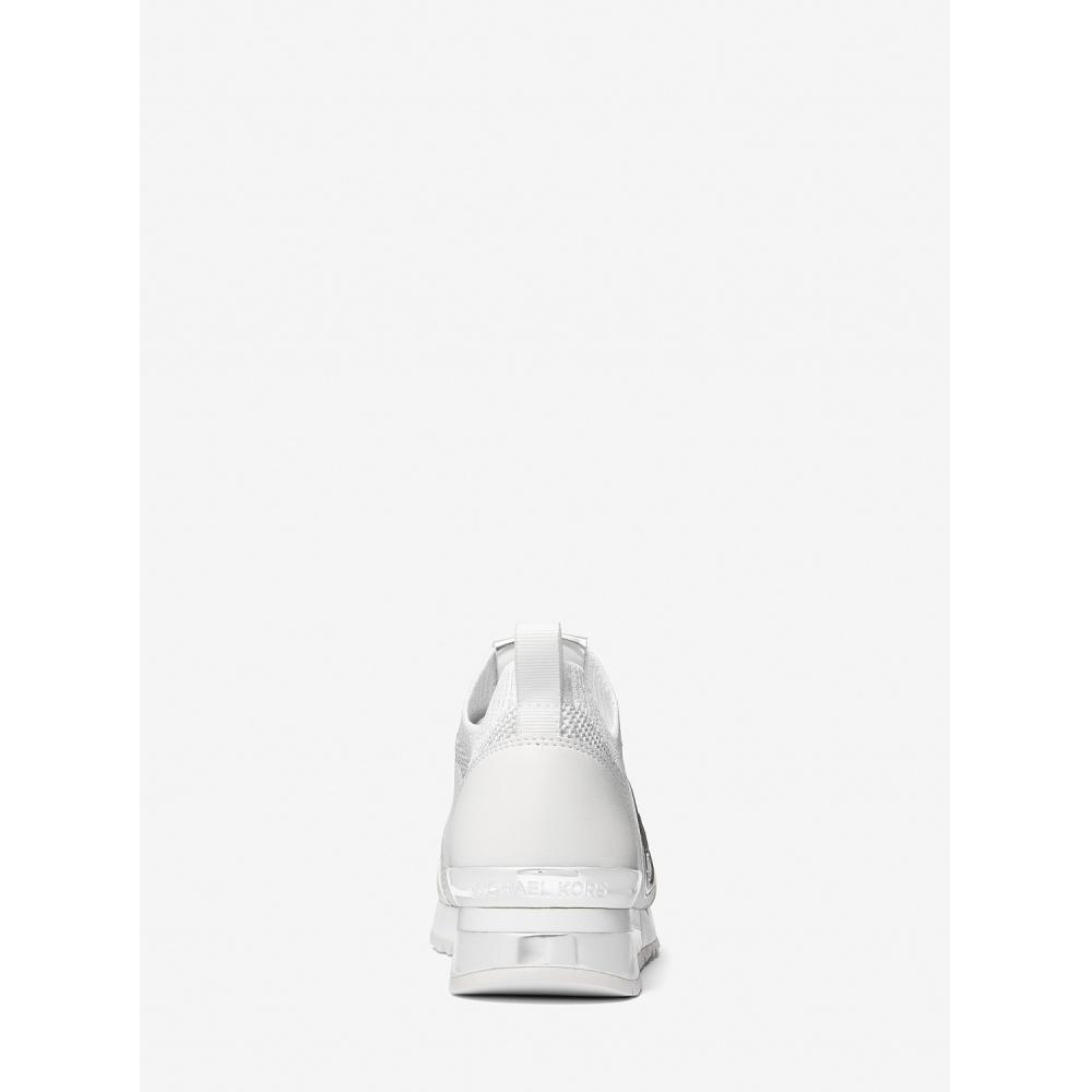 Michael Kors Металлизированные кроссовки из эластичного трикотажа 49h3jnfs3d40 Серебристый