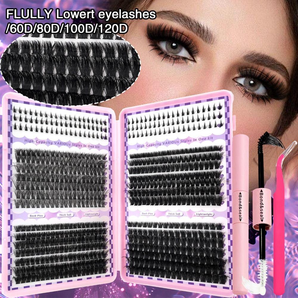 Wispy Style False Eyelashes Natural Look Fake Eyelash DIY Lash Extension Kit Eye Lash Extension