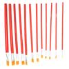 12Pcs Paint Brush Set Multifunctional AntiShedding Bristles Watercolor Painting Brush for Painters