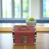 1 шт. Деревянная копилка-шкатулка с замком-сердцем, креативная, для хранения, декоративное украшение для дома и офиса, копилка, премиальное дерево