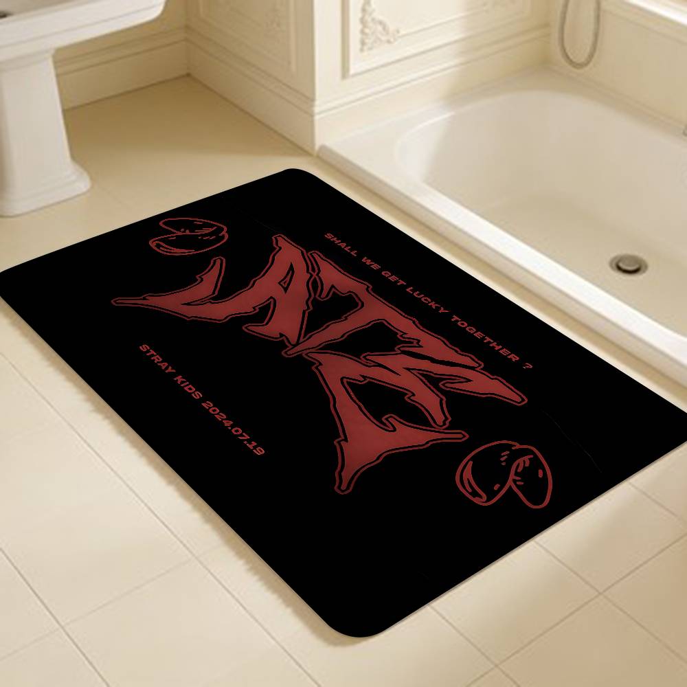 S-Stray COOL K-Kids Kpop Hallway Carpet Washable Non-Slip Living Room Sofa Chairs Area Mat Kitchen Doormat Area Rug