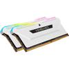 CORSAIR VENGEANCE RGB PRO SL DDR4 Memory 32GB x Maximum 3600MHz Intel XMP Compatible CL18 Desktop PC White CMH32GX4M2D3600C18W (16GB 2)