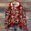Skull Fashion Women's Hoodies Trend Women Clothing Tops Autumn Casual Women's Sweatshirts Loose Designer Pullover Hoodies