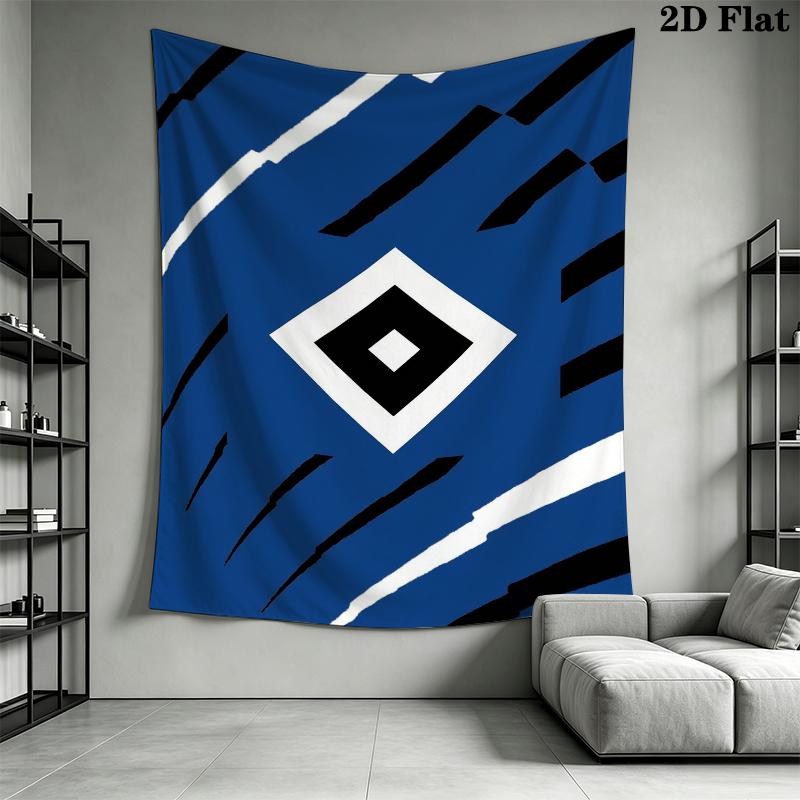 Hamburger Sv Wall Tapestry Aesthetic Wall Hanging Printed Fabric Blanket Decorative Tapestries for Bedroom Living Room Home Decor