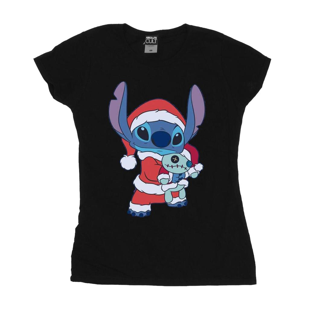 Disney Womens/Ladies Lilo And Stitch Stitch Christmas Cotton T-Shirt