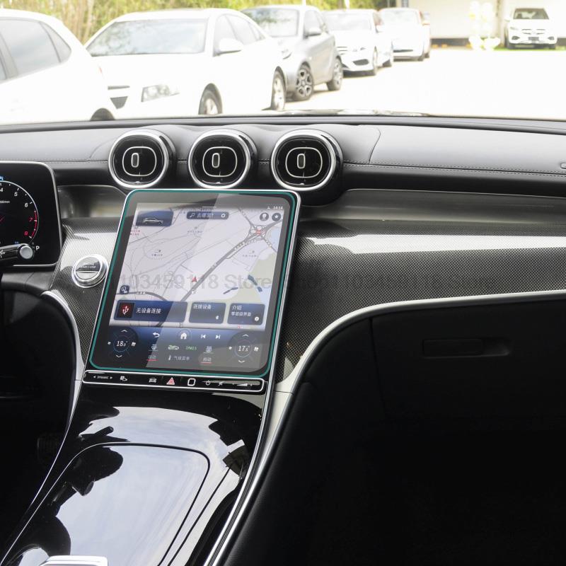 Tempered glass screen Protective Film For Mercedes Benz GLC 260 300 2024 Car center radio GPS navigation anti-scratch