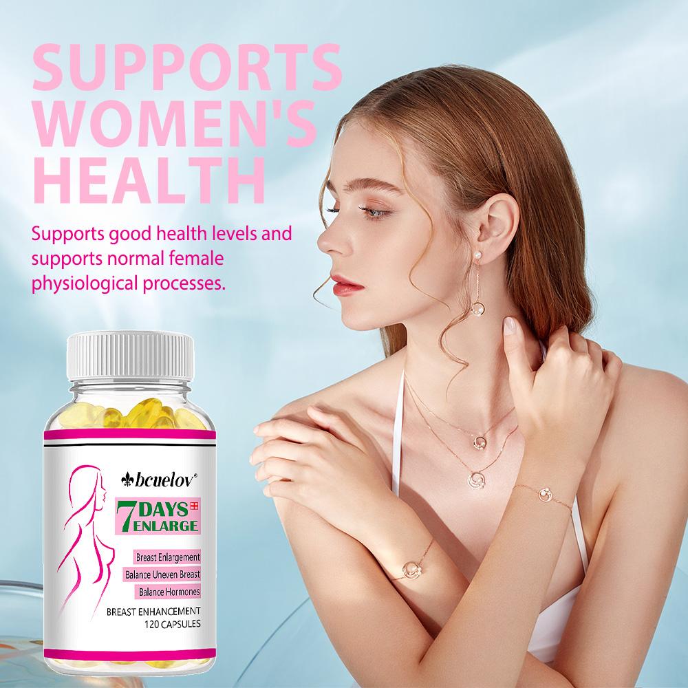7 Days Female Bigger Breasts Butt Enlargement For Fuller Figure 120 Capsules