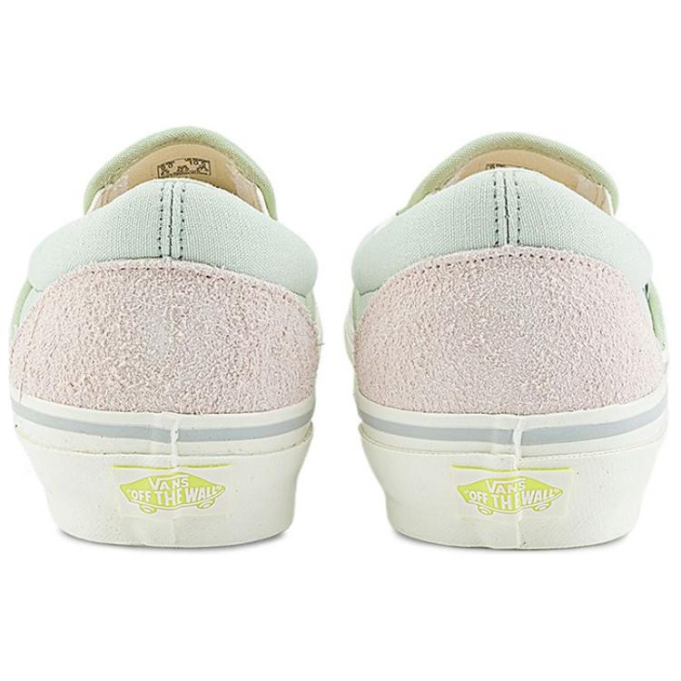 Vans Слипоны Классические Повседневные Универсальные Низкие Кеды для Скейтбординга Унисекс Кроссовки Зеленые Белые VN000CTCBGK