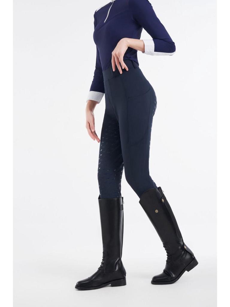 High Waist Full Seat Silicone Riding Pants: Slimming, Moisture-Wicking, Quick-Drying, High Elastic Fabric for Training and Competition.