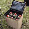 Сумка для хранения газового баллона для кемпингового фонаря с молнией, мягкой подкладкой, большой вместимости, портативный контейнер для газового баллона, сумка для переноски