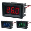 1-5pcs Digital Voltmeter DC 0-30V 2-Wire LED Digital Voltmeter Tester Voltage Panel Meter For Electromobile Motorcycle Car