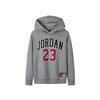 Jordan Модная универсальная свободная толстовка с капюшоном с буквами и цифрами, детские толстовки Rock-Gray JD2342098GS-001