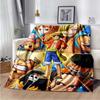 Anime One Piece 3D Printed Art Fleece Blanket for Beds Hiking Picnic Thick Quilt Fashionable Bedspread Fleece Throw Blanket